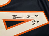 Chicago Bears Brian Urlacher Autographed Blue Jersey "HOF 18" Beckett BAS Witness Stock #263341