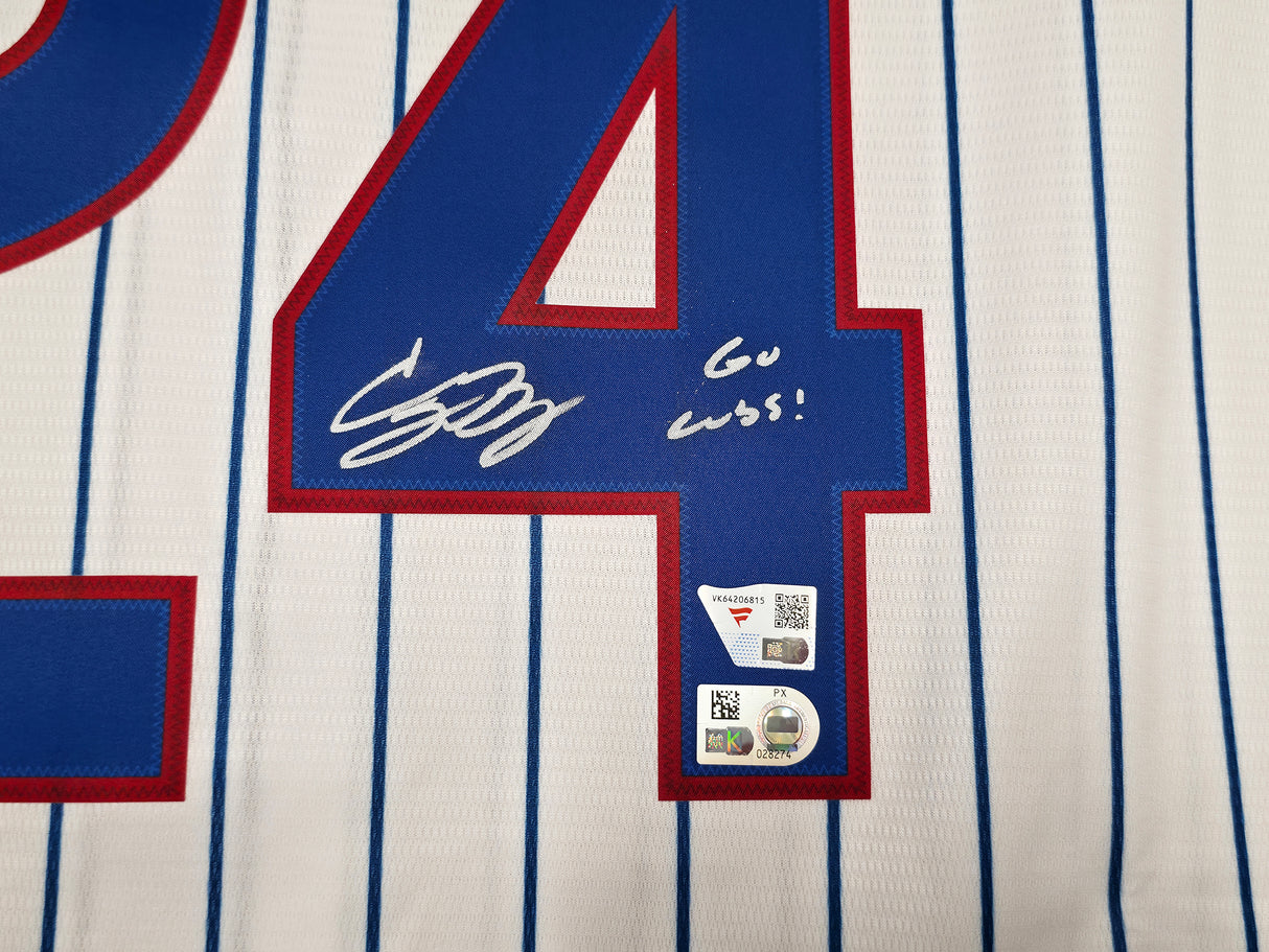 Chicago Cubs Cody Bellinger Autographed White Nike Jersey Size XL "Go Cubs!" #/10 Fanatics & MLB Holo Stock #263021