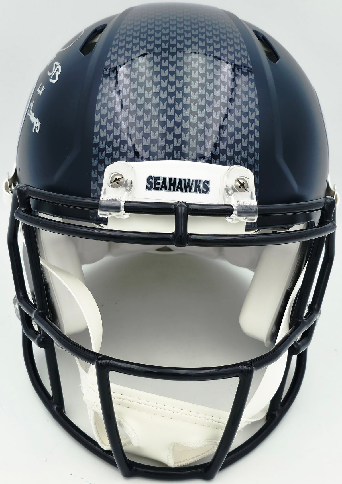 Devon Witherspoon Autographed Seattle Seahawks Blue Full Size Speed Authentic Helmet "SB LX Champs" Beckett BAS Witness Stock #265435