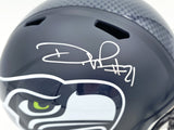 Devon Witherspoon Autographed Seattle Seahawks Blue Full Size Speed Replica Helmet Beckett BAS Witness Stock #265436