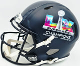 Devon Witherspoon Autographed Seattle Seahawks Blue Full Size Super Bowl LX Champions Logo Speed Authentic Helmet "SB LX Champs" Beckett BAS Witness Stock #265439