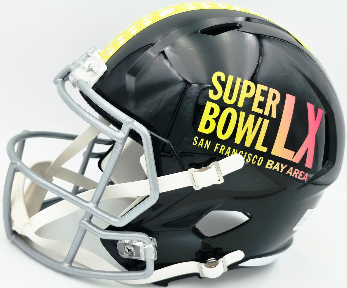 Devon Witherspoon Autographed Seattle Seahawks Black Full Size Super Bowl LX Logo Speed Replica Helmet Beckett BAS Witness Stock #265441