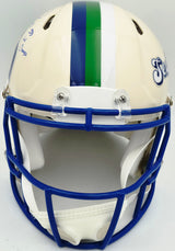 Devon Witherspoon Autographed Seattle Seahawks Cream Full Size Retro Speed Authentic Helmet "SB LX Champs" Beckett BAS Witness Stock #265442