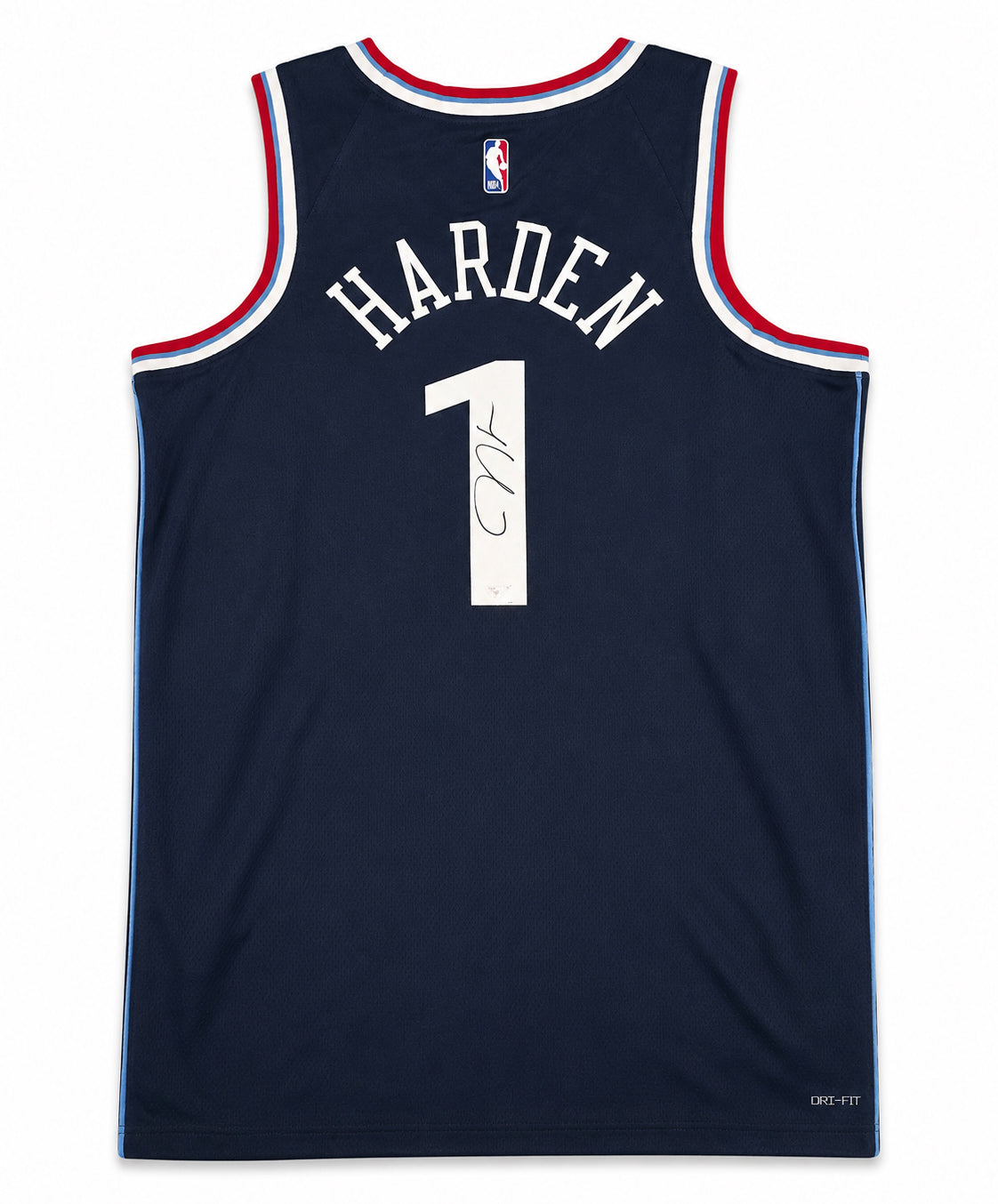 Los Angeles Clippers James Harden Autographed Blue Nike Swingman Icon Edition Jersey Size 52 Fanatics Holo Stock #262997