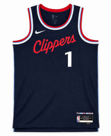 Los Angeles Clippers James Harden Autographed Blue Nike Swingman Icon Edition Jersey Size 52 Fanatics Holo Stock #262997