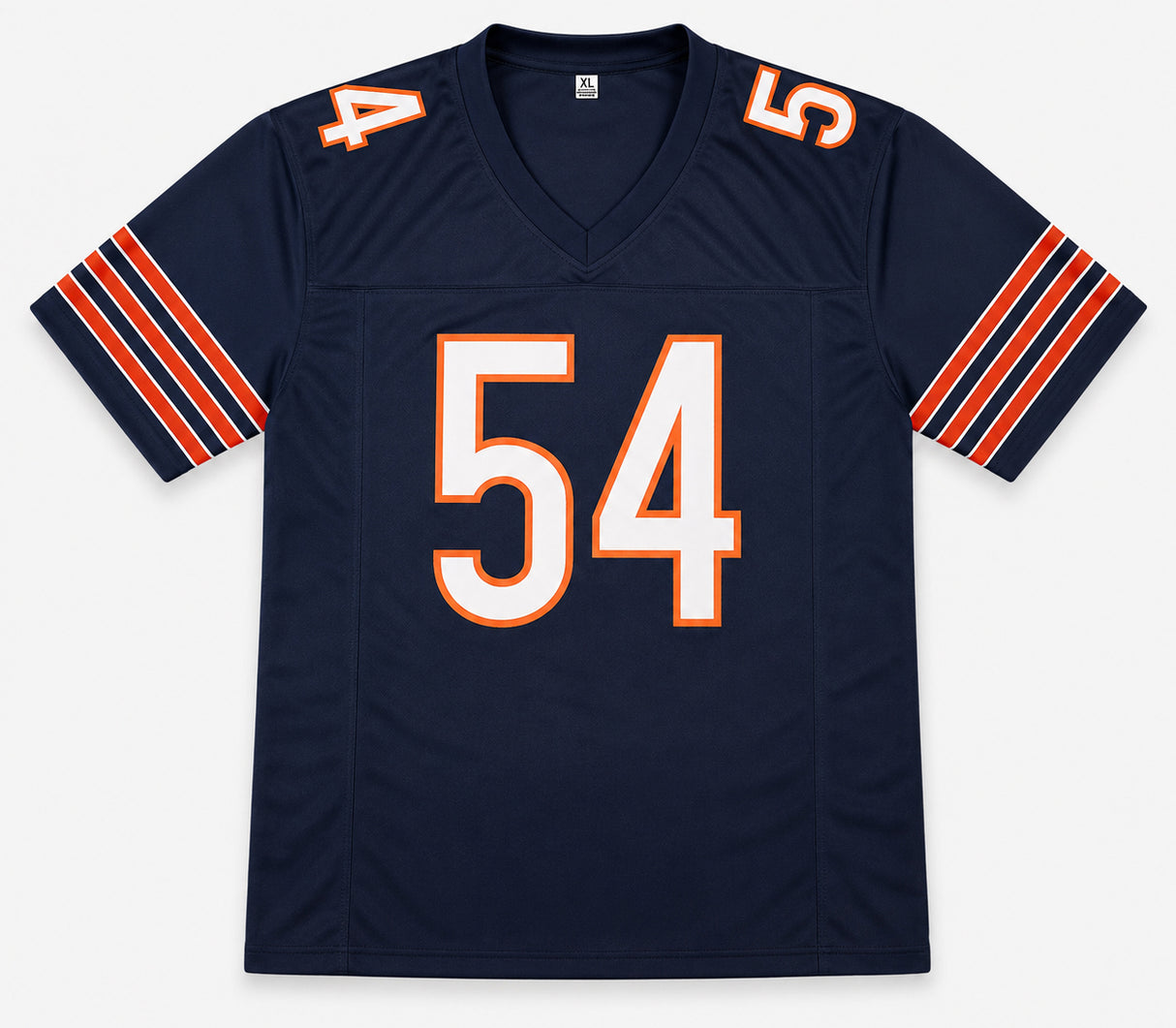 Chicago Bears Brian Urlacher Autographed Blue Jersey "HOF 18" Beckett BAS Witness Stock #263341