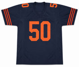 Chicago Bears Mike Singletary Autographed Blue Jersey Beckett BAS Witness Stock #263333