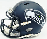 Jarran Reed Autographed Seattle Seahawks Blue Speed Mini Helmet MCS Holo Stock #262432