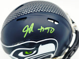 Jarran Reed Autographed Seattle Seahawks Blue Super Bowl LX Champions Logo Speed Mini Helmet MCS Holo Stock #262433