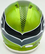 Jarran Reed Autographed Seattle Seahawks Flash Green Speed Mini Helmet MCS Holo Stock #262434
