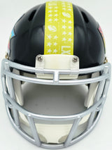 AJ Barner Autographed Seattle Seahawks Black Super Bowl LX Logo Speed Mini Helmet Beckett BAS Witness Stock #262486