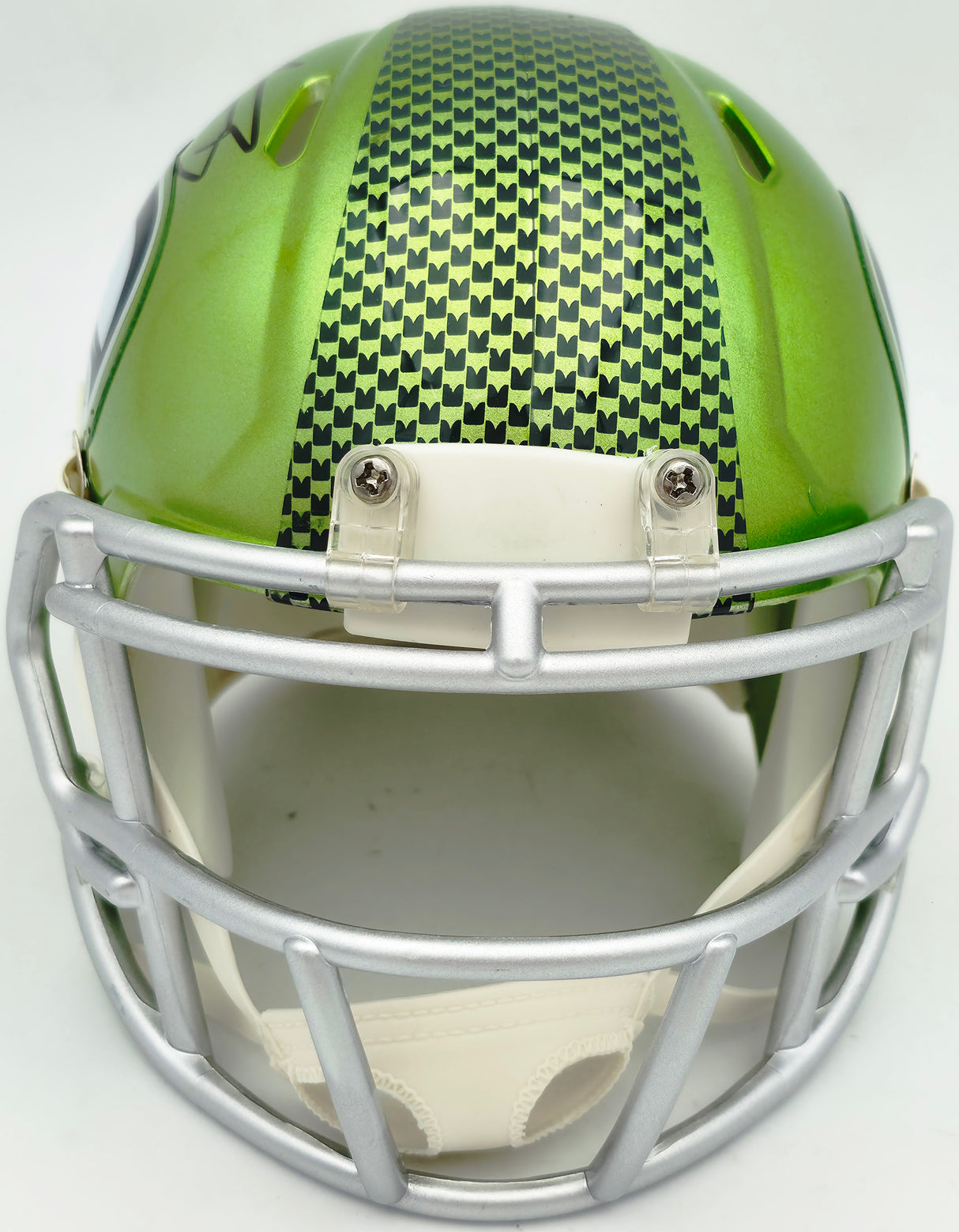 AJ Barner Autographed Seattle Seahawks Flash Green Speed Mini Helmet Beckett BAS Witness Stock #262487