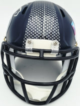 AJ Barner Autographed Seattle Seahawks Blue Super Bowl LX Champions Logo Speed Mini Helmet Beckett BAS Witness Stock #262488