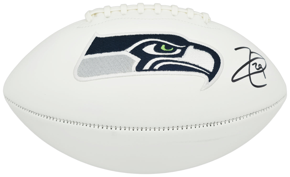 Earl Thomas III Autographed White Seattle Seahawks Super Bowl XLVIII Logo Football Beckett BAS Witness Stock #262447