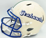 Earl Thomas III Autographed Seattle Seahawks Cream Retro Full Size Replica Speed Helmet "SB XLVIII Champs" Beckett BAS Witness Stock #262439