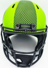 Earl Thomas III Autographed Seattle Seahawks Rave Green Full Size Replica Speed Helmet "Legion of Boom" Beckett BAS Witness Stock #262440