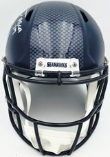 Earl Thomas III Autographed Seattle Seahawks Blue Full Size Replica Speed Helmet "Area 29" Beckett BAS Witness Stock #262446