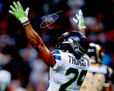 Earl Thomas III Autographed 16x20 Photo Seattle Seahawks Beckett BAS Witness Stock #262458