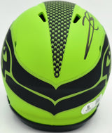 Earl Thomas III Autographed Seattle Seahawks Rave Green Speed Mini Helmet Beckett BAS Witness Stock #262451