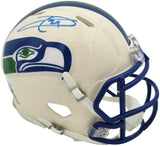 Earl Thomas III Autographed Seattle Seahawks Cream Retro Speed Mini Helmet Beckett BAS Witness Stock #262452