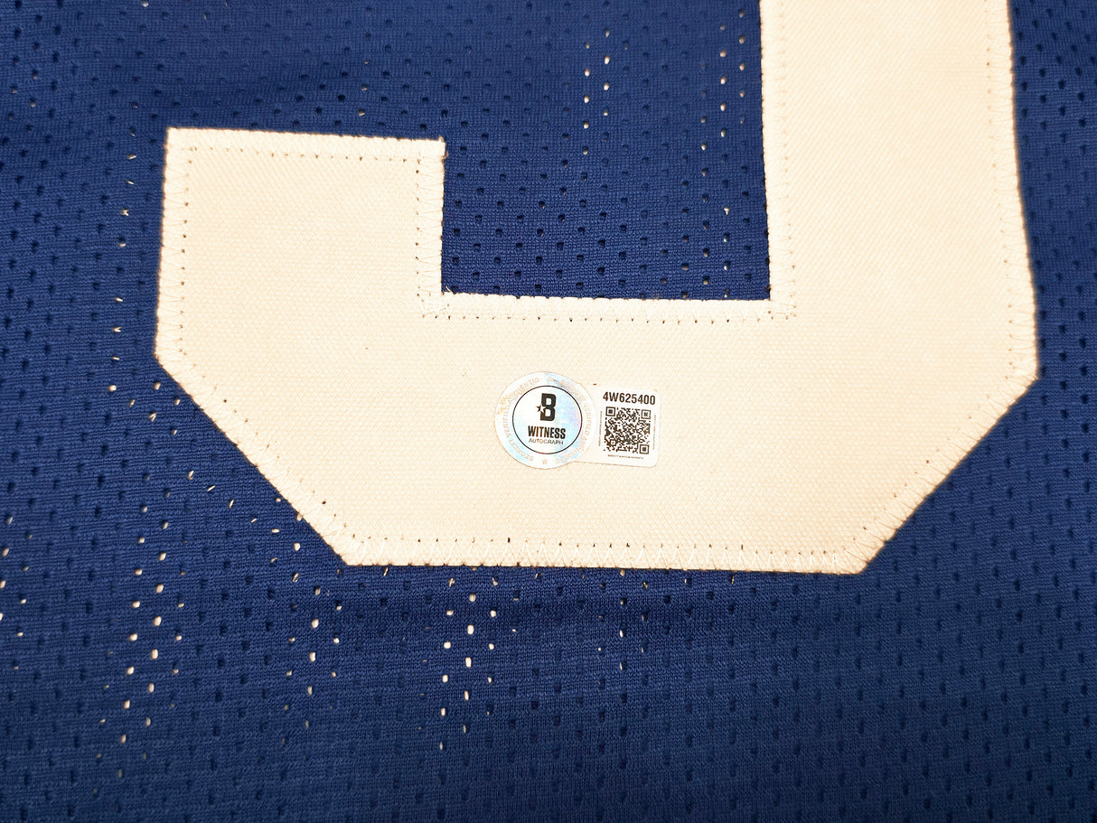 Seattle Seahawks Kenneth Walker III Autographed Blue Throwback Jersey "SB LX MVP" Beckett BAS Witness Stock #262404