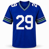 Seattle Seahawks Earl Thomas III Autographed Blue Throwback Jersey Beckett BAS Witness Stock #262454