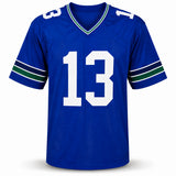Seattle Seahawks Ernest Jones IV Autographed Blue Throwback Jersey MCS Holo Stock #262475