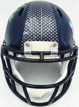 Byron Murphy II Autographed Seattle Seahawks Blue Super Bowl LX Champions Logo Speed Mini Helmet MCS Holo Stock #262525