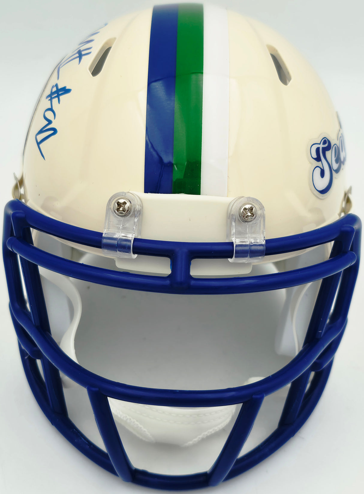 Byron Murphy II Autographed Seattle Seahawks Cream Retro Speed Mini Helmet MCS Holo Stock #262526