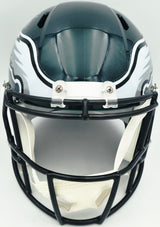 Jason Kelce Autographed Philadelphia Eagles Green Full Size Speed Replica Helmet Beckett BAS QR Stock #262327