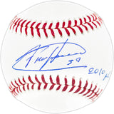 Felix Hernandez Autographed Official MLB Baseball Seattle Mariners "2010 AL CY" Beckett BAS Witness Stock #262496