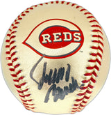 Johnny Bench Autographed Official Gold Cincinnati Reds Logo Baseball Reds Logo Fanatics & MLB Holo Stock #262513