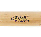 Edgar Martinez Autographed Blonde Louisville Slugger Pro Stock Baseball Bat Seattle Mariners "HOF 19" Beckett BAS Witness Stock #262493
