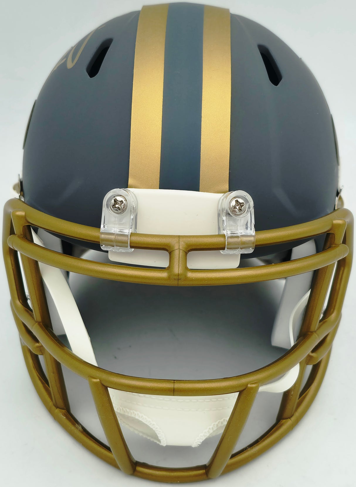 Ricky Williams Autographed New Orleans Saints Slate Gray Speed Mini Helmet JSA Stock #265669