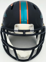 Ricky Williams Autographed Miami Dolphins Black Rivalries Speed Mini Helmet JSA Stock #265677