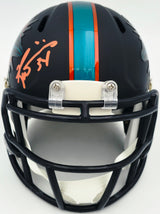Ricky Williams Autographed Miami Dolphins Black Rivalries Speed Mini Helmet JSA Stock #265678