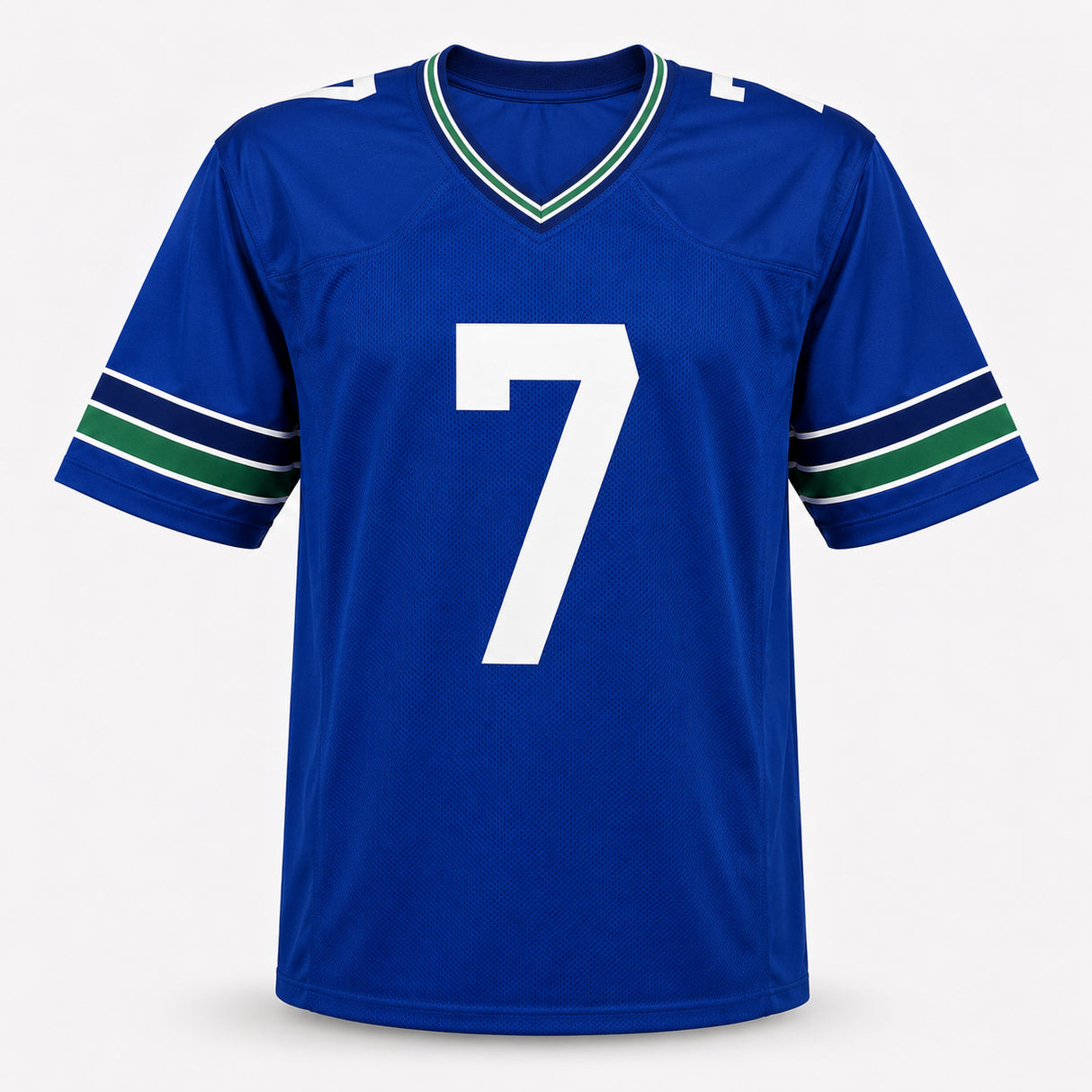 Seattle Seahawks Uchenna Nwosu Autographed Blue Throwback Jersey MCS Holo Stock #265565
