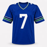 Seattle Seahawks Uchenna Nwosu Autographed Blue Throwback Jersey MCS Holo Stock #265565