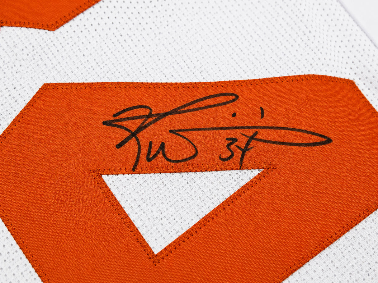 Texas Longhorns Ricky Williams Autographed White Jersey JSA Witness Stock #265682