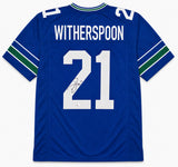Seattle Seahawks Devon Witherspoon Autographed Blue Throwback Jersey MCS Holo Stock #265667