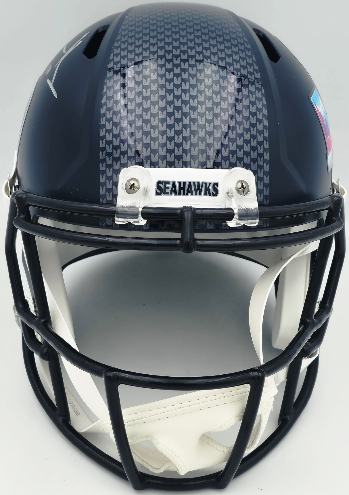 Cooper Kupp Autographed Seattle Seahawks Blue Full Size Super Bowl LX Champions Logo Speed Replica Helmet Fanatics Holo Stock #265836