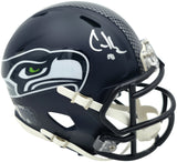 Cooper Kupp Autographed Seattle Seahawks Blue Super Bowl LX Champions Logo Speed Mini Helmet Fanatics Holo Stock #265835