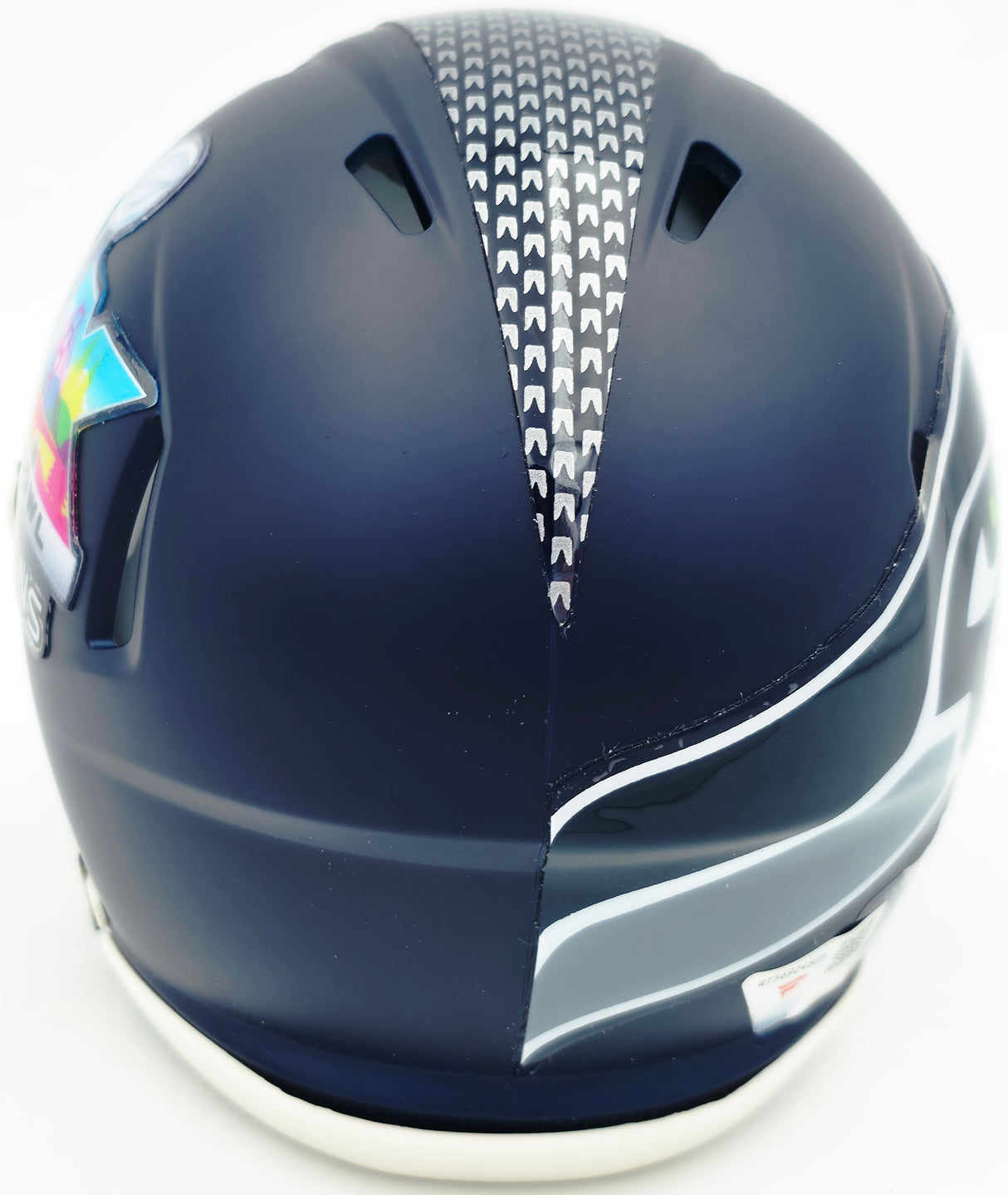 Cooper Kupp Autographed Seattle Seahawks Blue Super Bowl LX Champions Logo Speed Mini Helmet Fanatics Holo Stock #265835