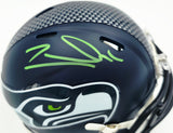 Zach Charbonnet Autographed Seattle Seahawks Blue Super Bowl LX Champions Logo Speed Mini Helmet MCS Holo Stock #265877
