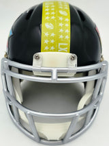 Zach Charbonnet Autographed Seattle Seahawks Black Super Bowl LX Logo Speed Mini Helmet MCS Holo Stock #265878