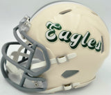 Michael Vick Autographed Philadelphia Eagles Cream Retro Speed Mini Helmet Beckett BAS Witness Stock #265886