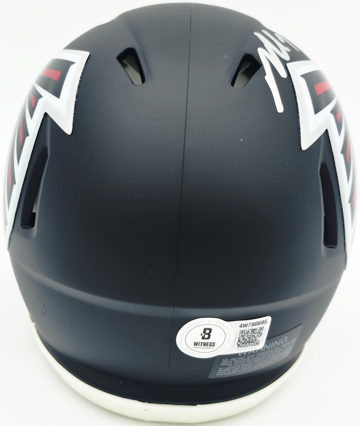 Michael Vick Autographed Atlanta Falcons Black Speed Mini Helmet Beckett BAS Witness Stock #265888