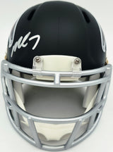 Michael Vick Autographed Atlanta Falcons Black Speed Mini Helmet Beckett BAS Witness Stock #265889