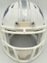 DJ Moore Autographed Buffalo Bills White Rivalries Speed Mini Helmet Beckett BAS Witness Stock #265891