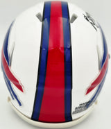 DJ Moore Autographed Buffalo Bills White Speed Mini Helmet Beckett BAS Witness Stock #265892